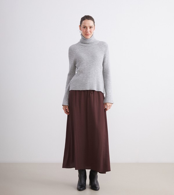 LC Waikiki  Maxi Skirts - Brown Maxi Skirts