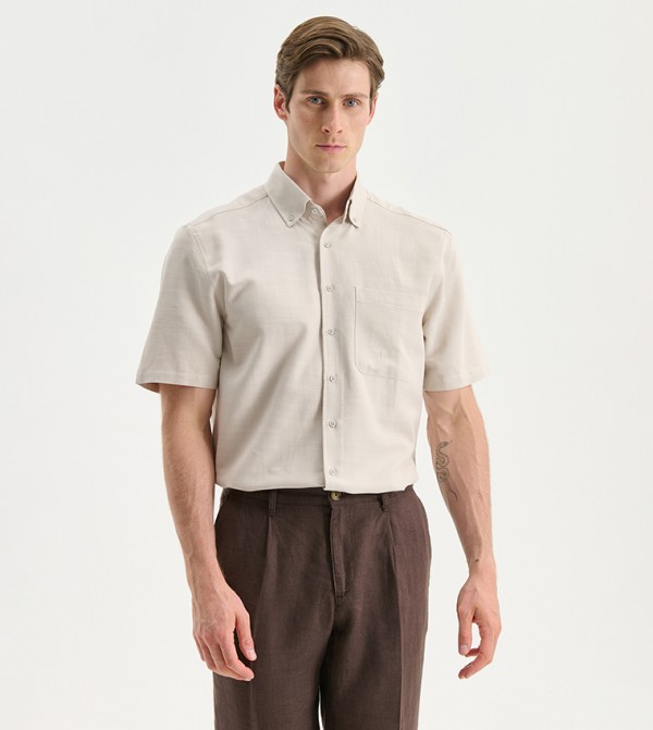 LC Waikiki  Short Sleeves - Beige Short Sleeves