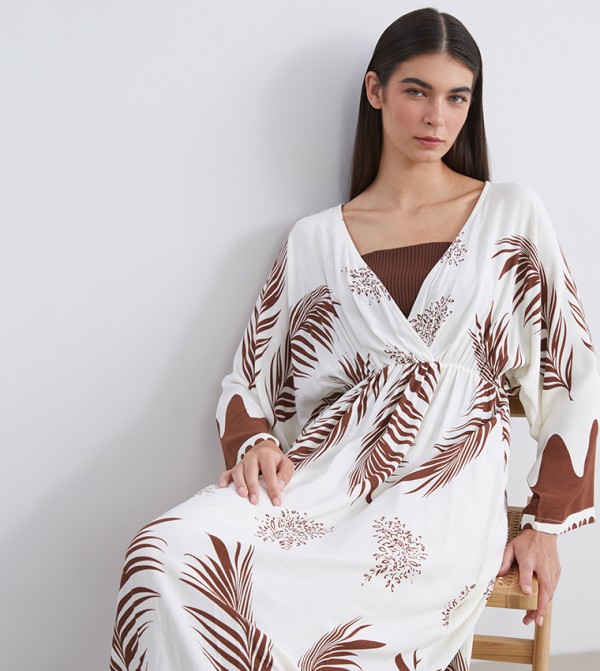 LC Waikiki  Dresses - Brown Maxi Dresses