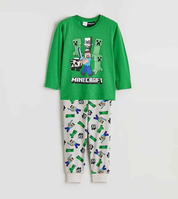 اٍل سي واي كيكي أطفال - أخضر مجموعات بلايز وبيجامة