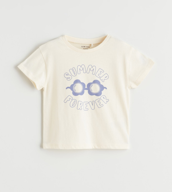 LC Waikiki LC Waikiki - Cream T-shirts & Bottoms