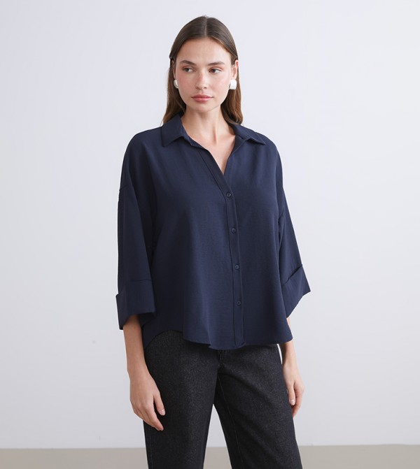 اٍل سي واي كيكي  قمصان - كحلي قمصان