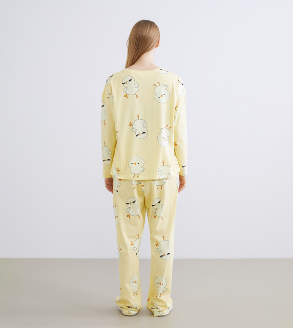LC Waikiki Sleepwears & Loungewears - Yellow Pyjama Set