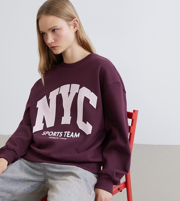 LC Waikiki LC Waikiki - Burgundy Sweatshirts