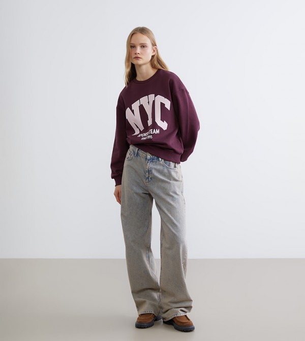 LC Waikiki LC Waikiki - Burgundy Sweatshirts