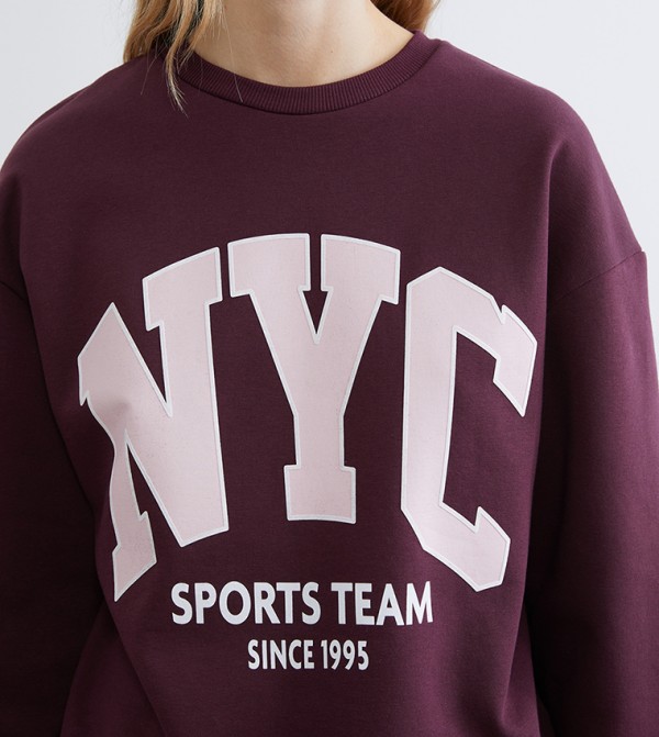 LC Waikiki LC Waikiki - Burgundy Sweatshirts