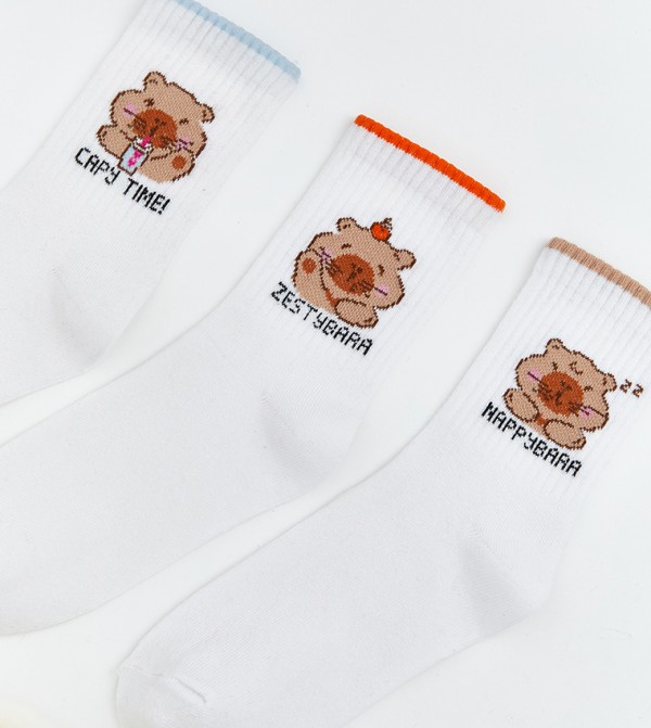 LC Waikiki  Kids Accessories - OPTICAL WHITE Socks & Tights