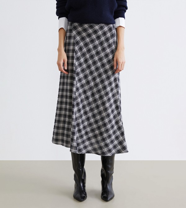 اٍل سي واي كيكي - رمادي Midi Skirts