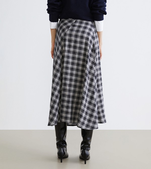 اٍل سي واي كيكي - رمادي Midi Skirts