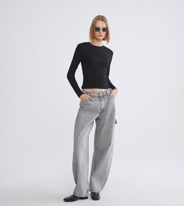 LC Waikiki LC Waikiki - Black Cropped Tops