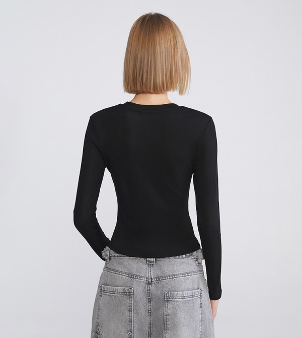 LC Waikiki LC Waikiki - Black Cropped Tops