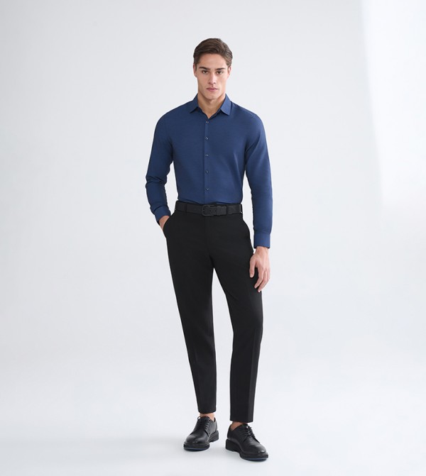 LC Waikiki  Formal Shirts - Blue Long Sleeves