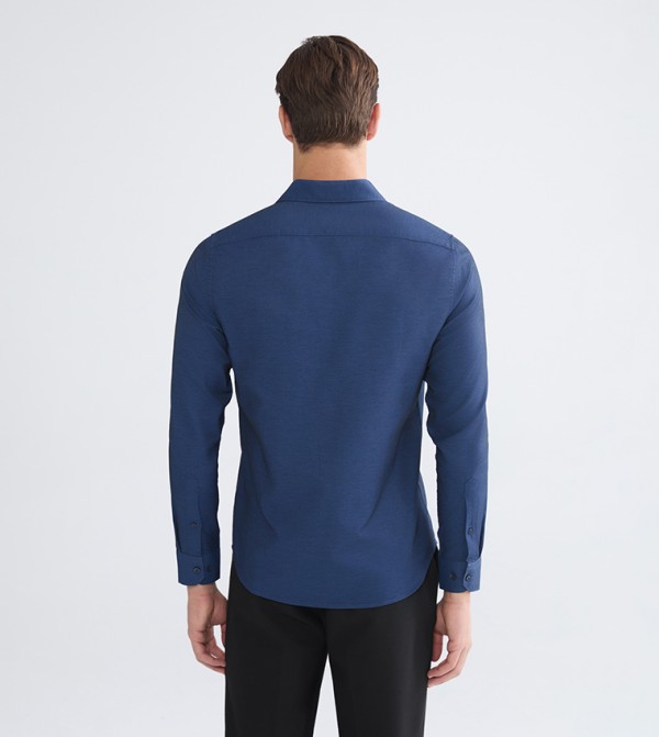 LC Waikiki  Formal Shirts - Blue Long Sleeves