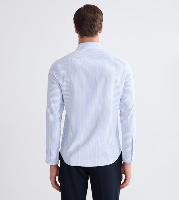 LC Waikiki  Shirts - Blue Long Sleeves