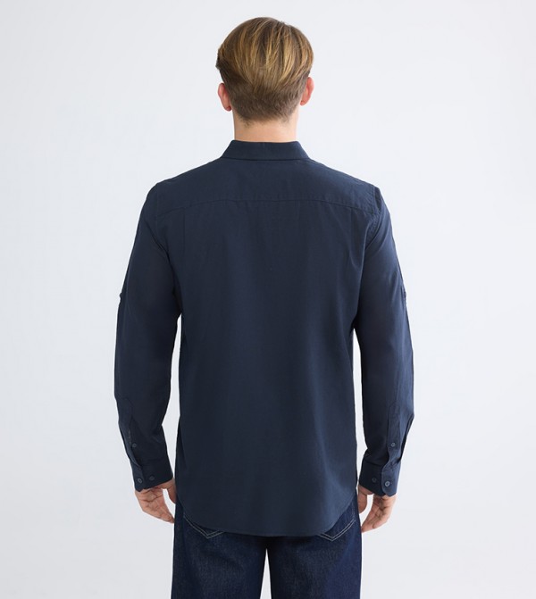 LC Waikiki  Shirts - Navy Long Sleeves