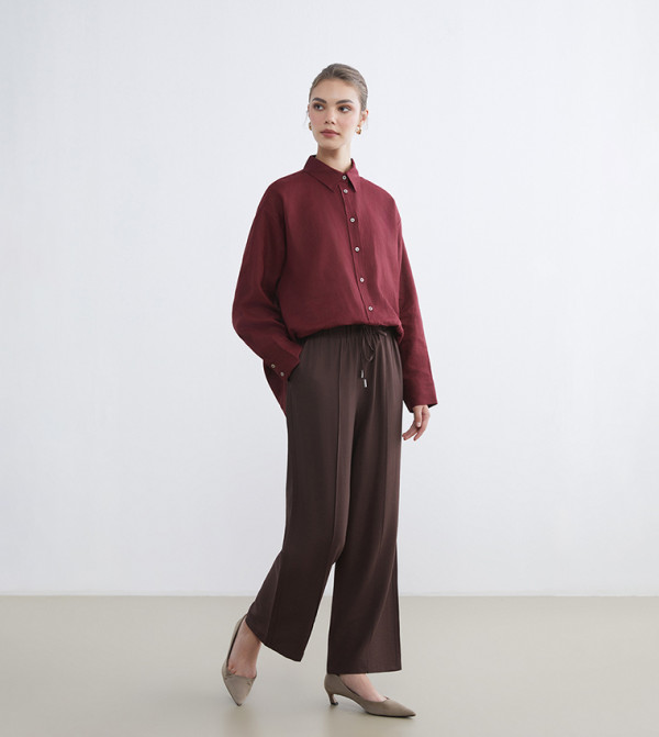 LC Waikiki  Clothing - Brown Casual Pants