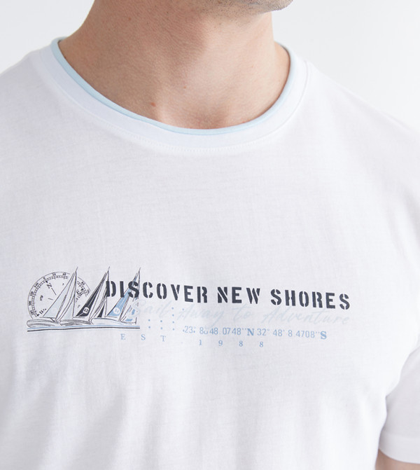 LC Waikiki LC Waikiki - White Round Neck T-Shirts