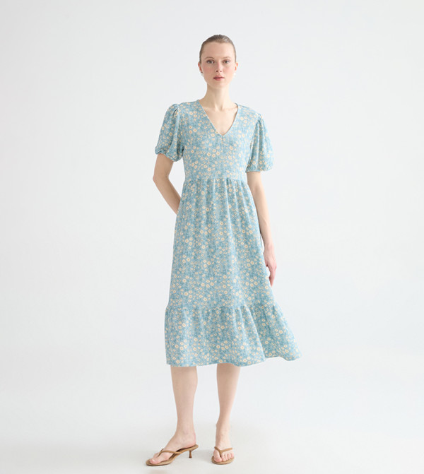 LC Waikiki Dresses - Green Midi Dresses