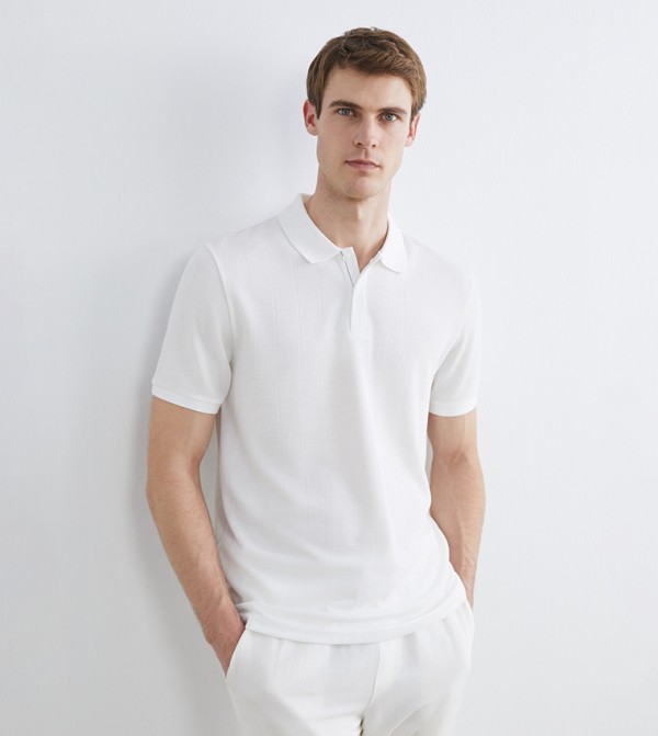 LC Waikiki Men - White Polo T-shirts