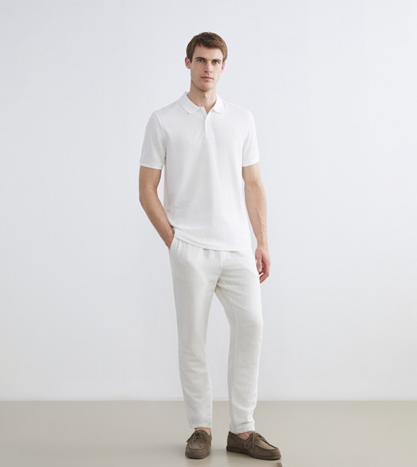 LC Waikiki Men - White Polo T-shirts