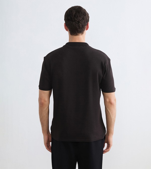 LC Waikiki Men - Brown Polo T-shirts