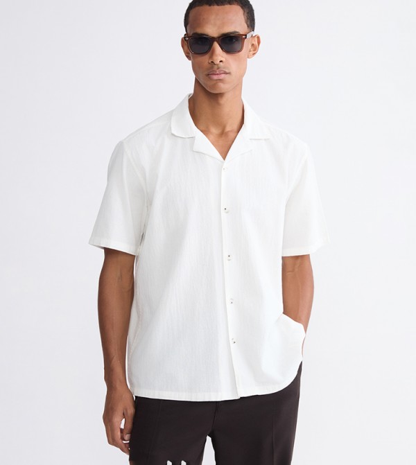 LC Waikiki  Shirts - White Short Sleeves