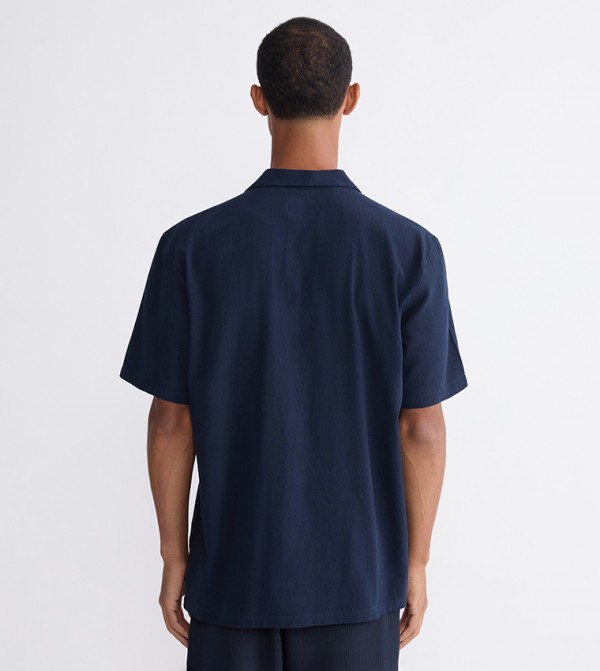 LC Waikiki  Shirts - Navy Short Sleeves