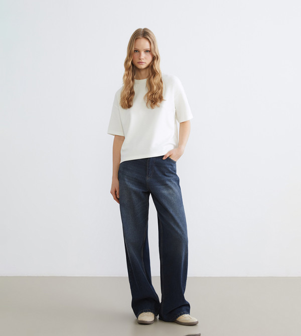 LC Waikiki  T-Shirts - White Short Sleeve T-Shirts