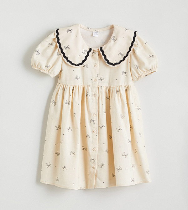 LC Waikiki  Dresses - Cream Casual Dress