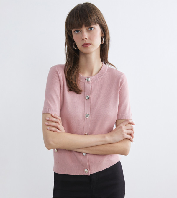 LC Waikiki  Sweaters & Cardigans - Light Pink Cardigans