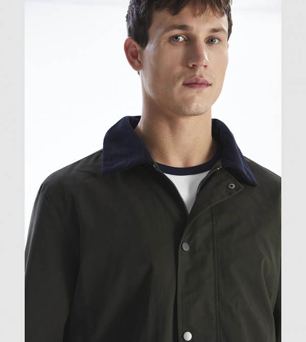 LC Waikiki  Jackets & Coats - Olive Casual Jackets