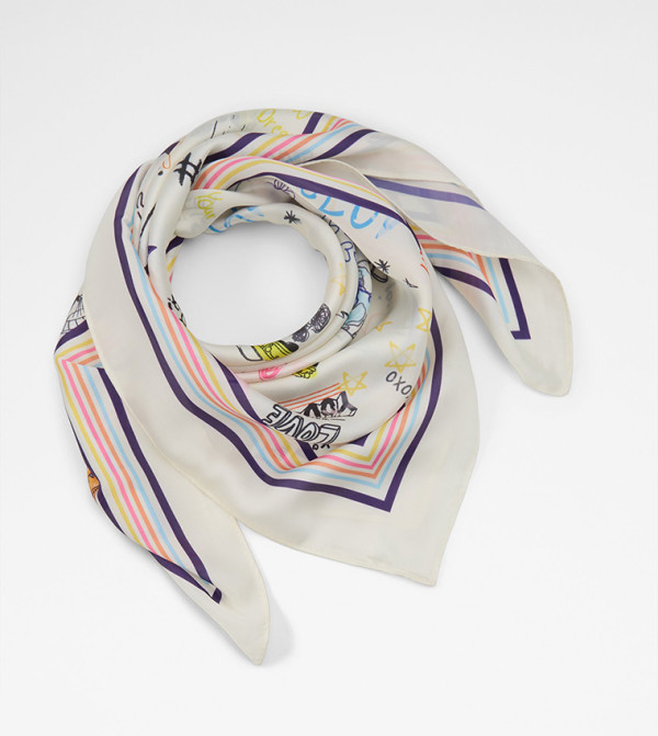 Aldo Accessories  Scarves - Cream Woven Scarves