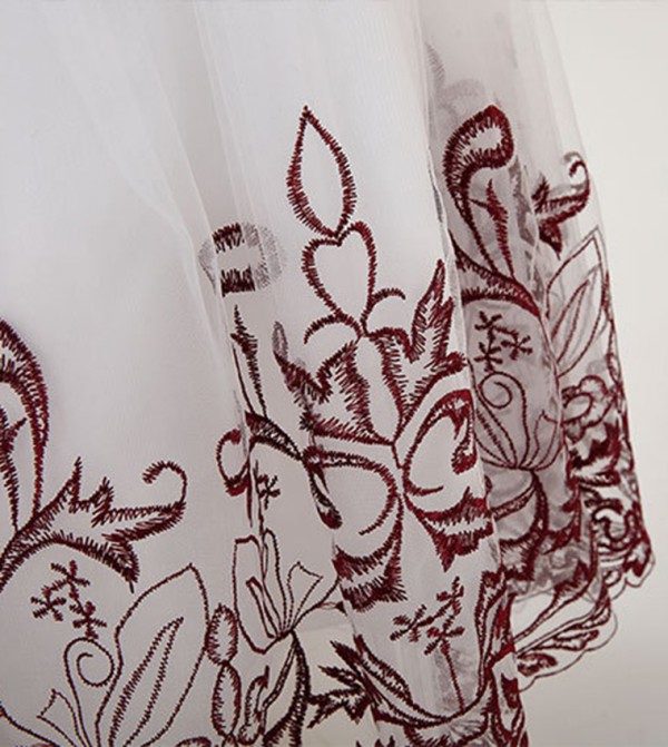 Ddaniela  - Maroon Party Dress