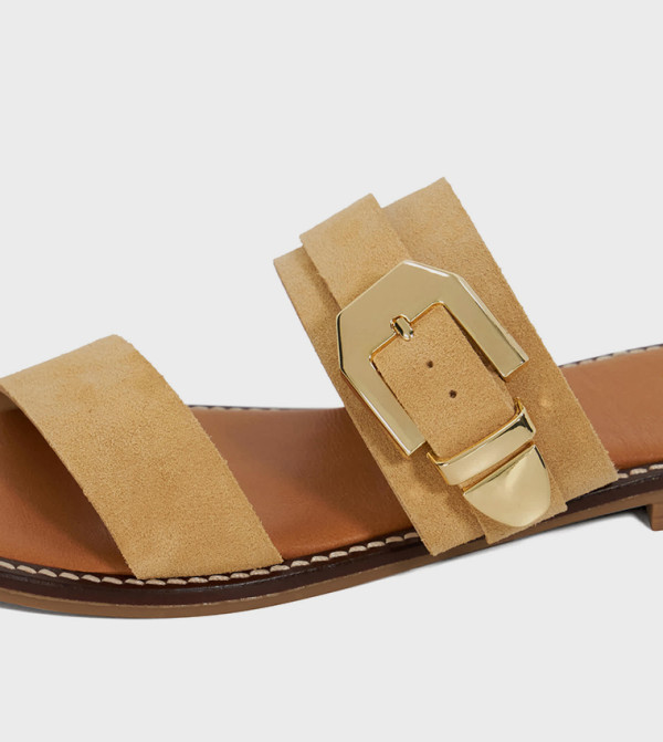 Dune London Shoes - Beige Flat Sandals