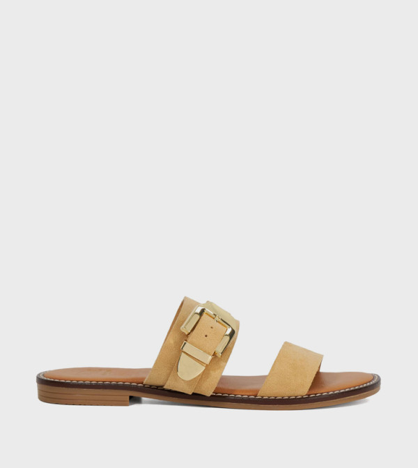 Dune London Shoes - Beige Flat Sandals