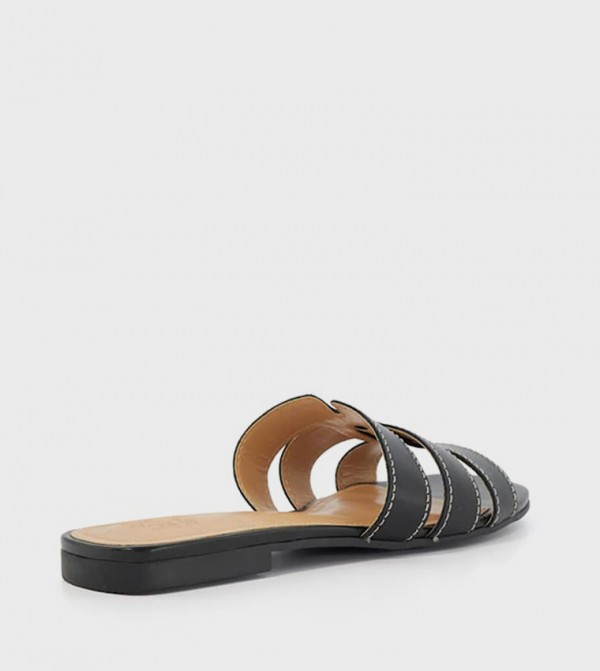 Dune London  Sandals - Black Flat Sandals