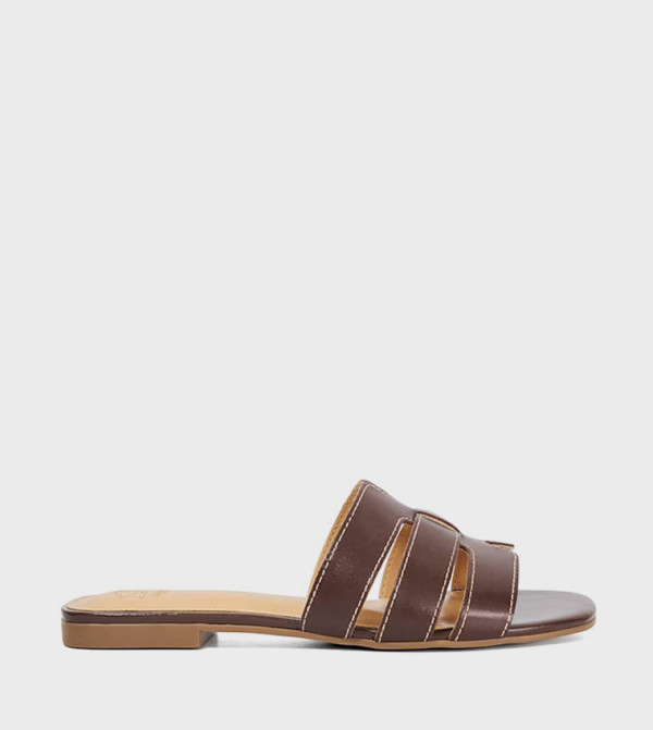 Dune London Dune London - Brown Flat Sandals