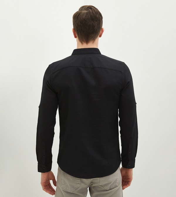 LC Waikiki  Shirts - Black Casual Shirt