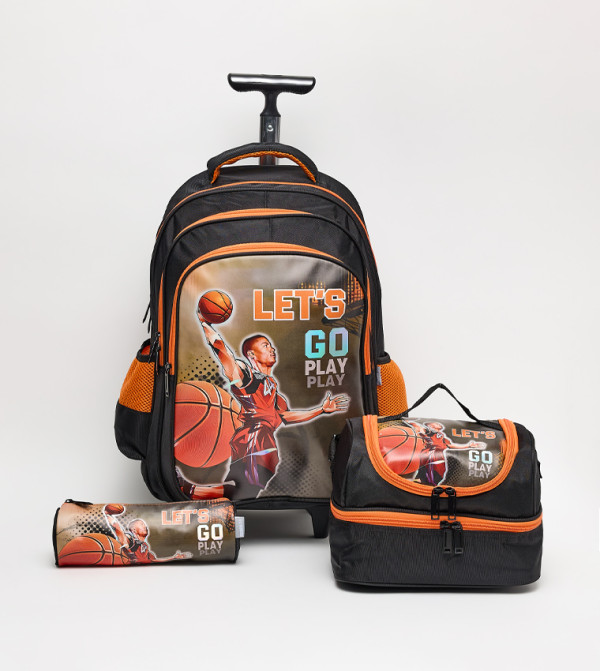 LC Waikiki  - Black Trolley Backpack Set