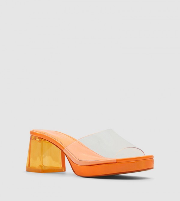 Call it Spring  - Orange Heeled Sandals