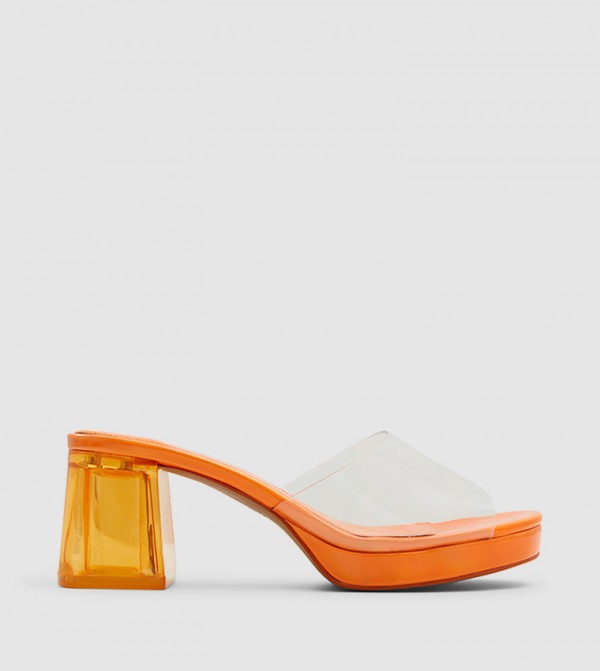 Call it Spring  - Orange Heeled Sandals