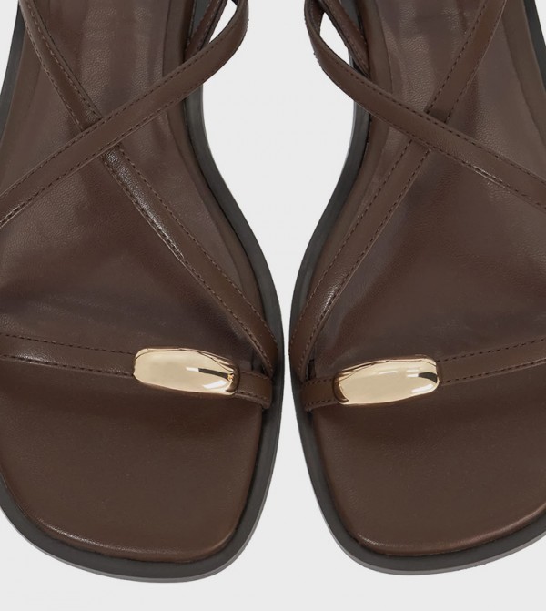 Dune London Dune London - Brown Flat Sandals