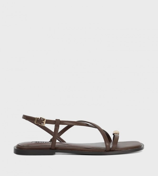 Dune London Dune London - Brown Flat Sandals