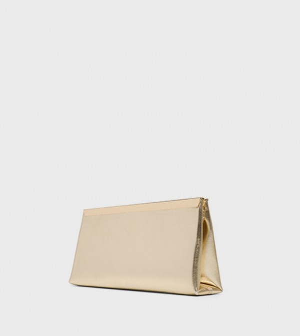 كول ات سبرنج  شنط كلاتش - ذهبي حقائب يد