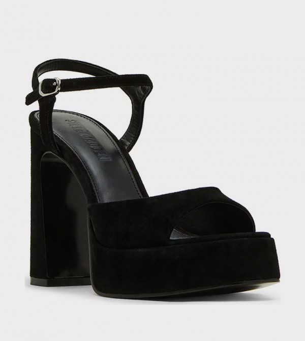 ستيف مادن  صنادل - أسود كعب