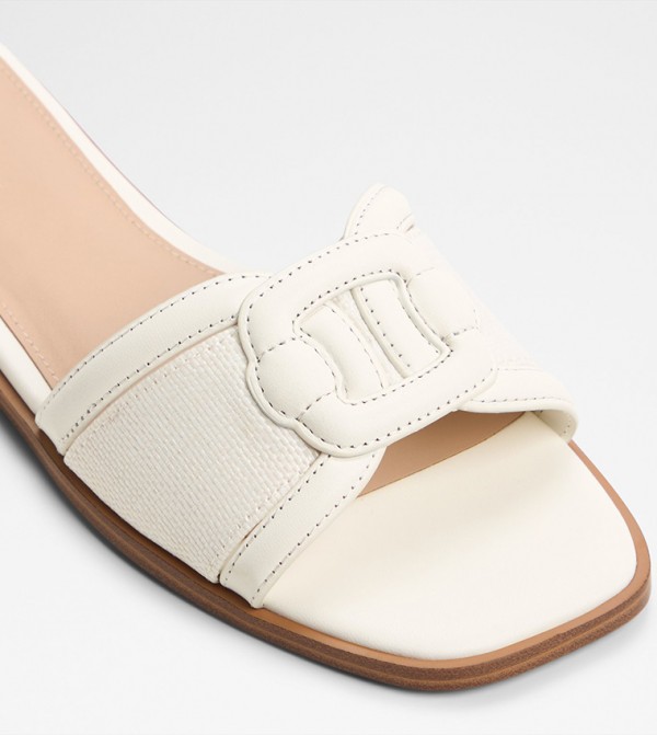 Aldo  Flat Sandals - White Flat Sandals