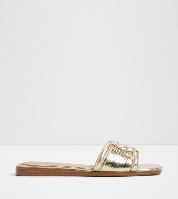 Aldo Aldo - Gold Flat Sandals