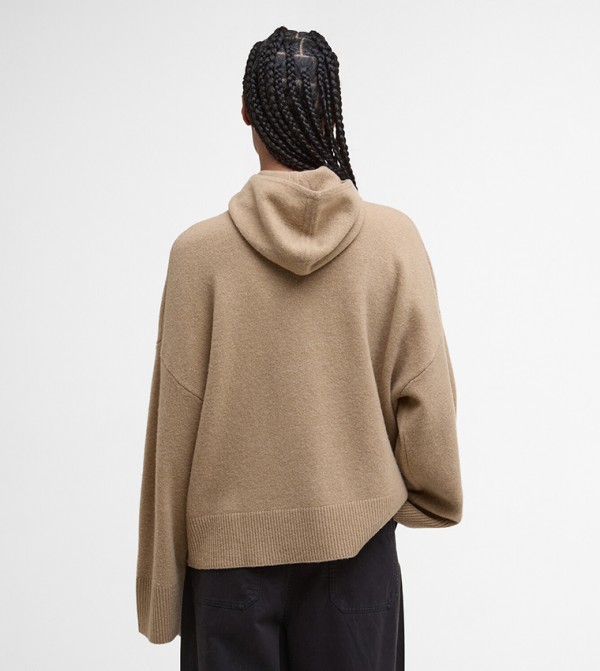 Barbour Sweaters - Brown V-neck Sweaters