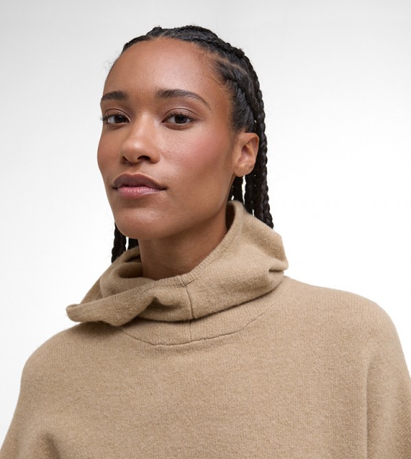 Barbour Sweaters - Brown V-neck Sweaters