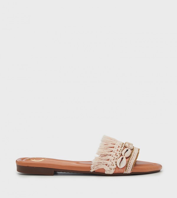 Shop Lovekaari Shop Lovekaari - Nude Flat Sandals